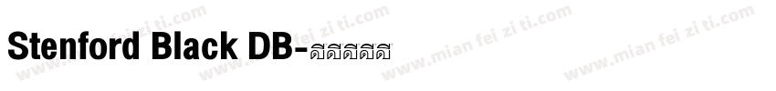 Stenford Black DB字体转换